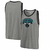Charlotte Hornets Fanatics Branded Back in Black Hometown Collection Tri-Blend Tank Top - Heathered Gray,baseball caps,new era cap wholesale,wholesale hats